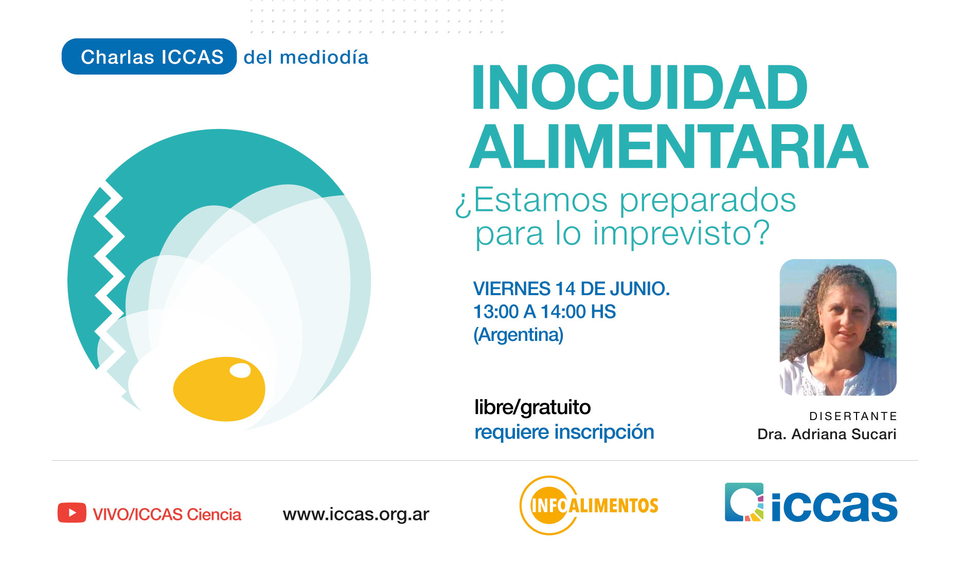 Charla del Mediodía ICCAS - Infoalimentos : Inocuidad alimentaria