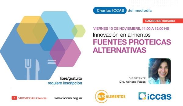 Charla del Mediodía ICCAS - InfoAlimentos: Innovación en alimentos