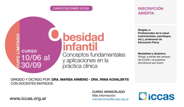 Últimos días para anotarse: Curso sobre Obesidad Infantil