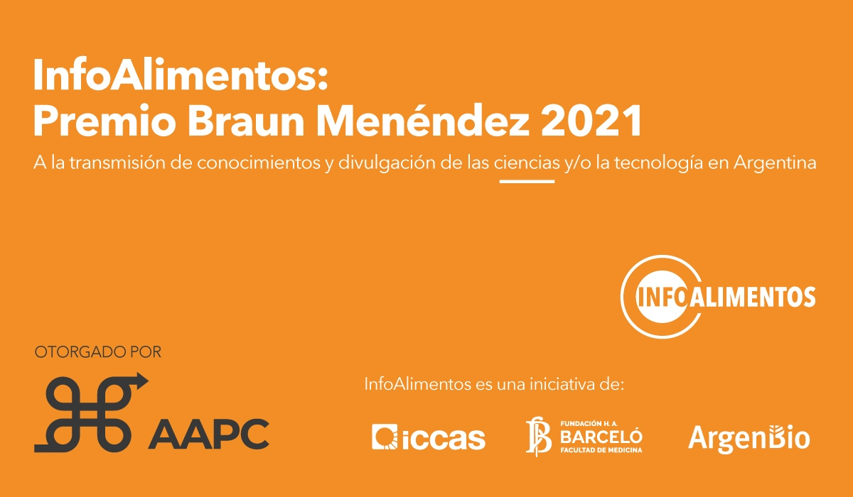 Infoalimentos ganó el Premio Braun Menéndez 2021