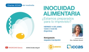 Charla del Mediodía ICCAS - Infoalimentos: “Inocuidad alimentaria”